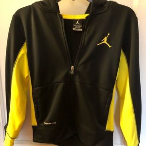 Air Jordan Boy's Zip-up Therma-Fit Logo Hoodie